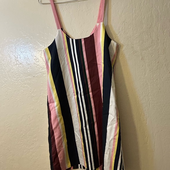 TOPSHOP Womens Sleeveless Stripe Button Front Mini Dress Size - Picture 4 of 8